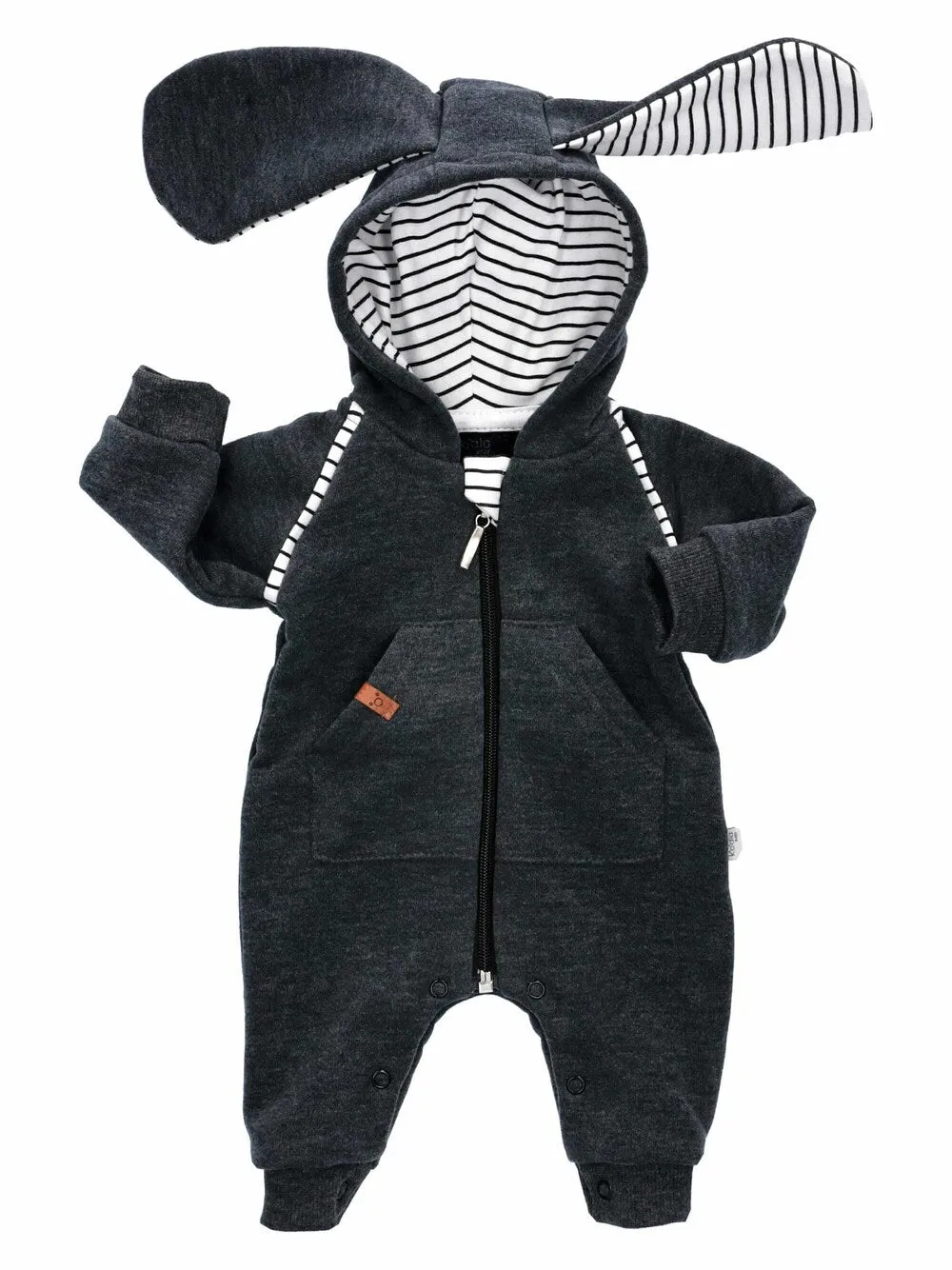 Koala Baby Sweet Bunny jumpsuit/bodysuit, grey/anthracite