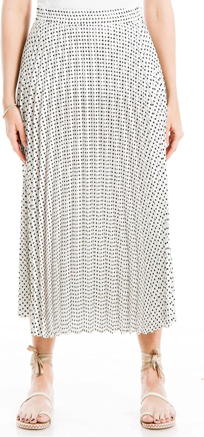 Max Studio Women's Long Pleated Skirt