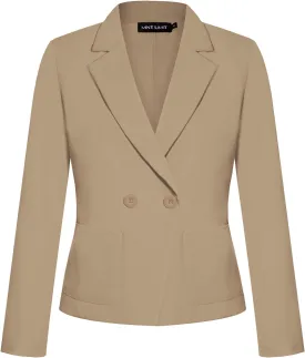 MINTLIMIT Women's Long Sleeve Blazers Button Front Notch Lapel Jacket Work Office Blazer with Pockets