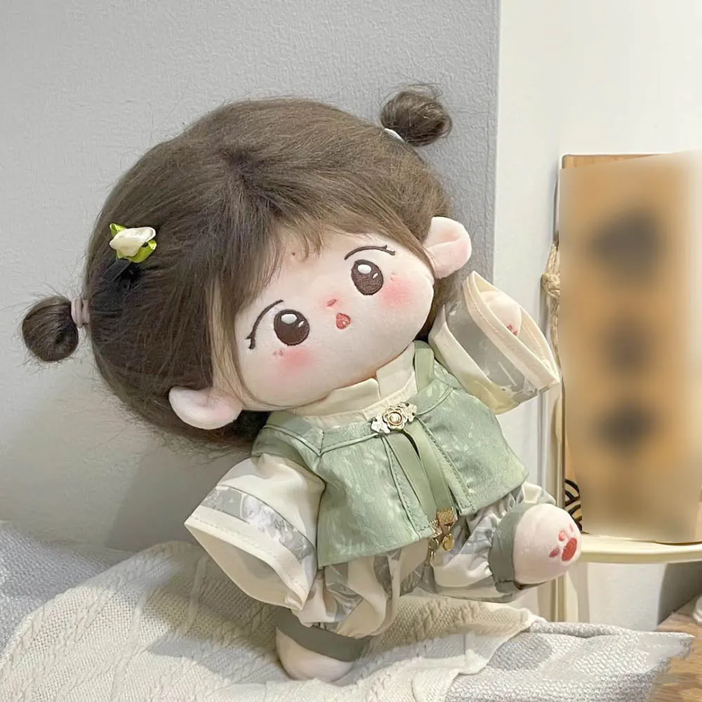 niannyyhouse 20cm Plush Doll Clothes Coat Vest Overalls Backpack Hanfu Ancient Style Suit 8in Doll Dressup