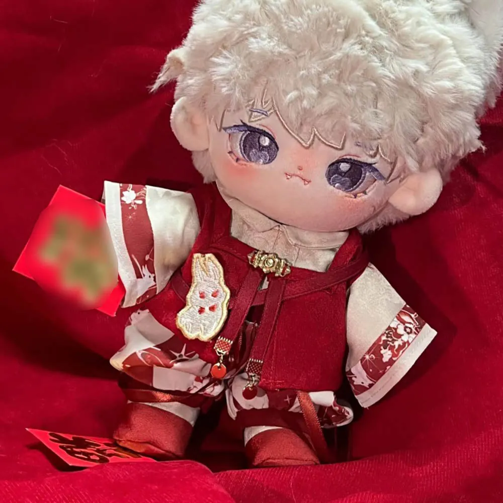 niannyyhouse 20cm Plush Doll Clothes Coat Vest Overalls Backpack Hanfu Ancient Style Suit 8in Doll Dressup