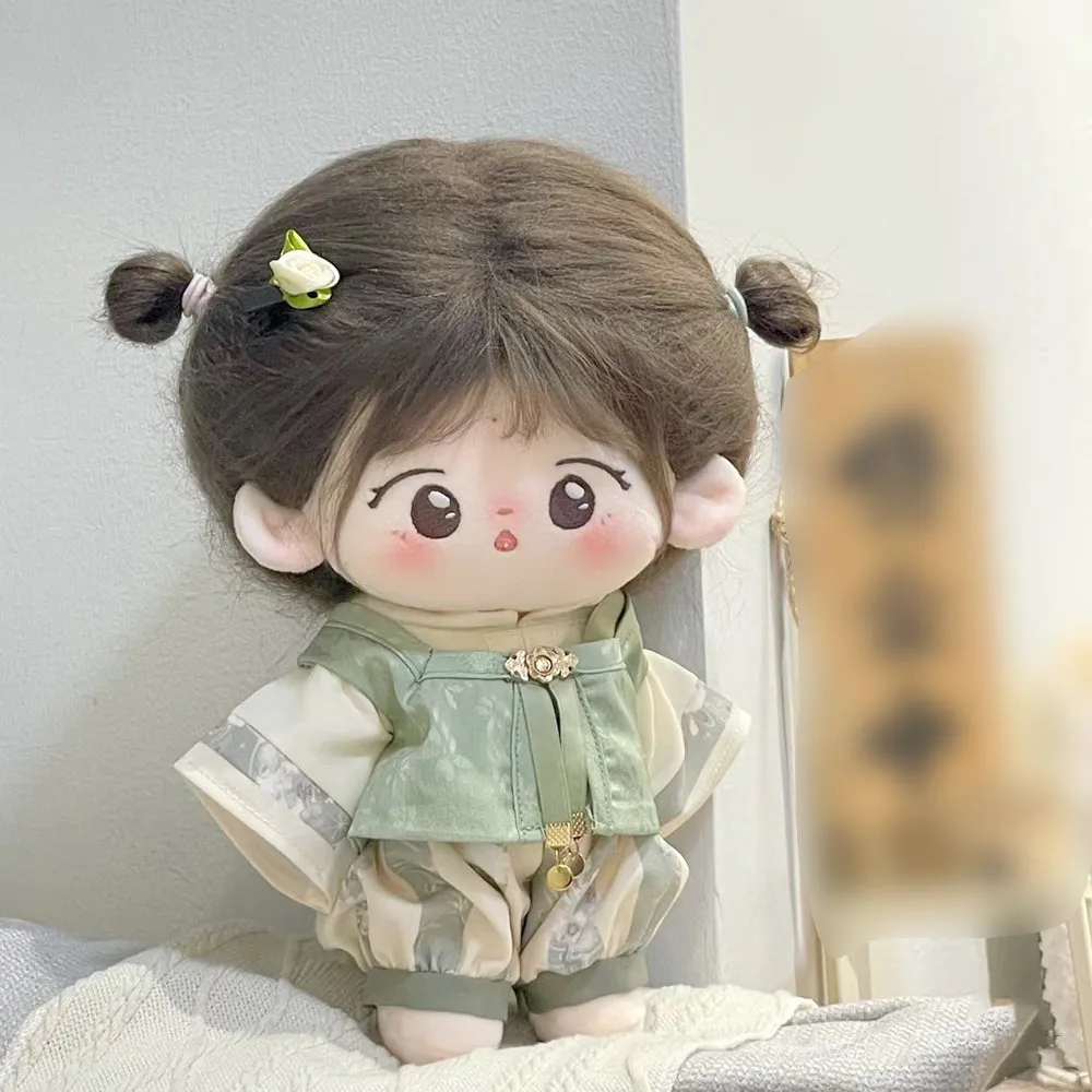 niannyyhouse 20cm Plush Doll Clothes Coat Vest Overalls Backpack Hanfu Ancient Style Suit 8in Doll Dressup