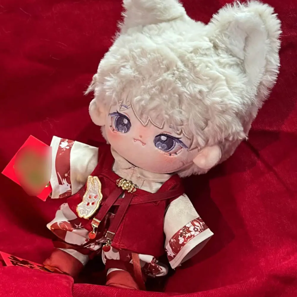 niannyyhouse 20cm Plush Doll Clothes Coat Vest Overalls Backpack Hanfu Ancient Style Suit 8in Doll Dressup