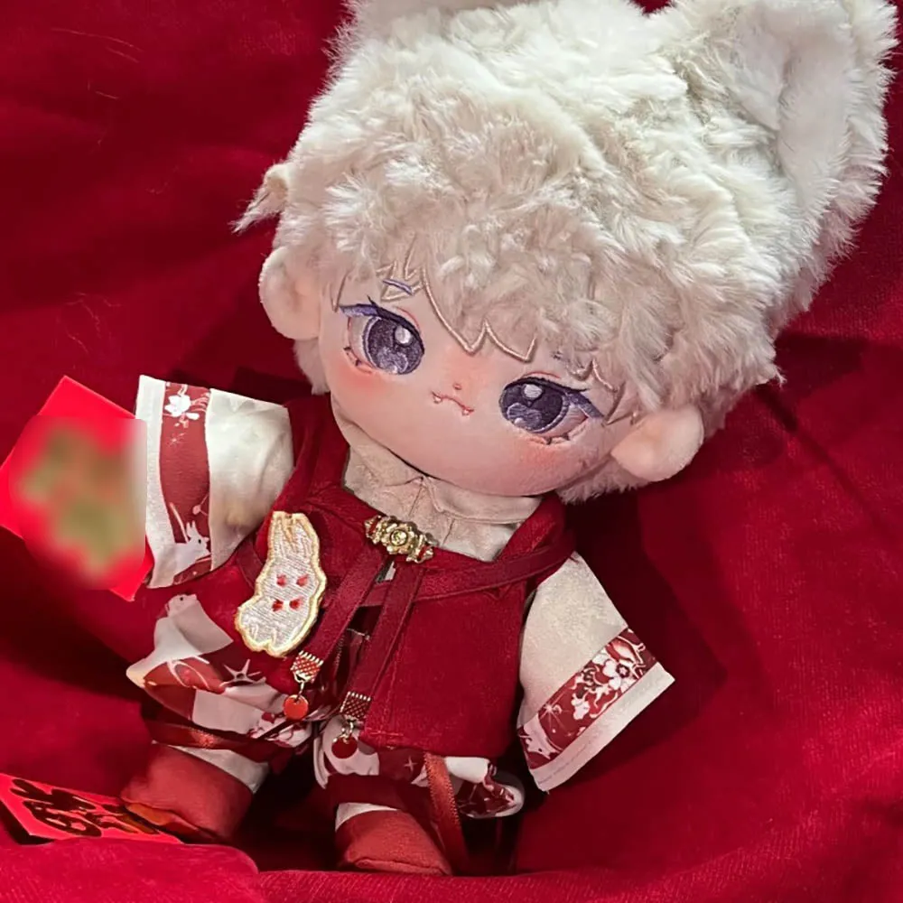 niannyyhouse 20cm Plush Doll Clothes Coat Vest Overalls Backpack Hanfu Ancient Style Suit 8in Doll Dressup