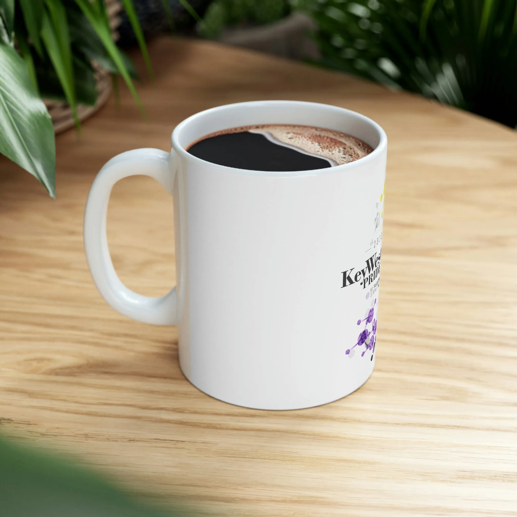 Nonbinary Flag Ceramic Mug Key West Pride - Rainbow Is In My DNA