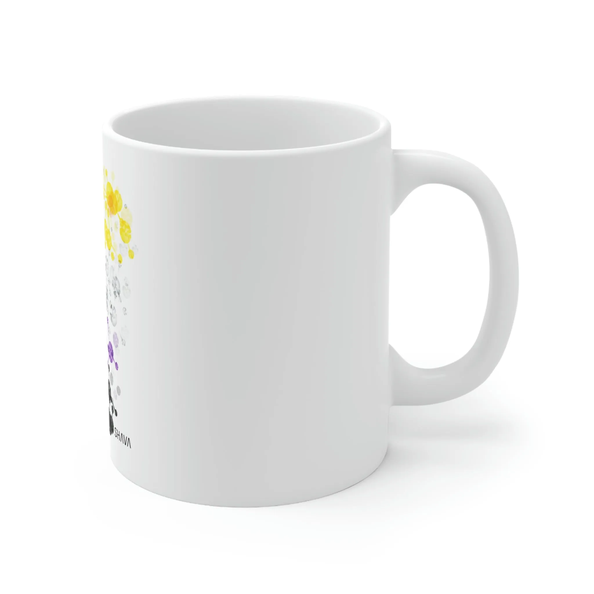Nonbinary Flag Ceramic Mug Key West Pride - Rainbow Is In My DNA