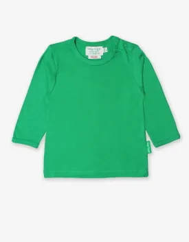 Organic Green Basic Long-Sleeved T-Shirt