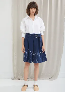 Paint Denim Skirt
