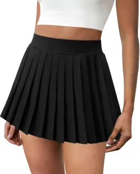 Pleated Tennis Skirts for Women High Waisted Golf Skirt with Pockets Athletic Workout Casual Skorts