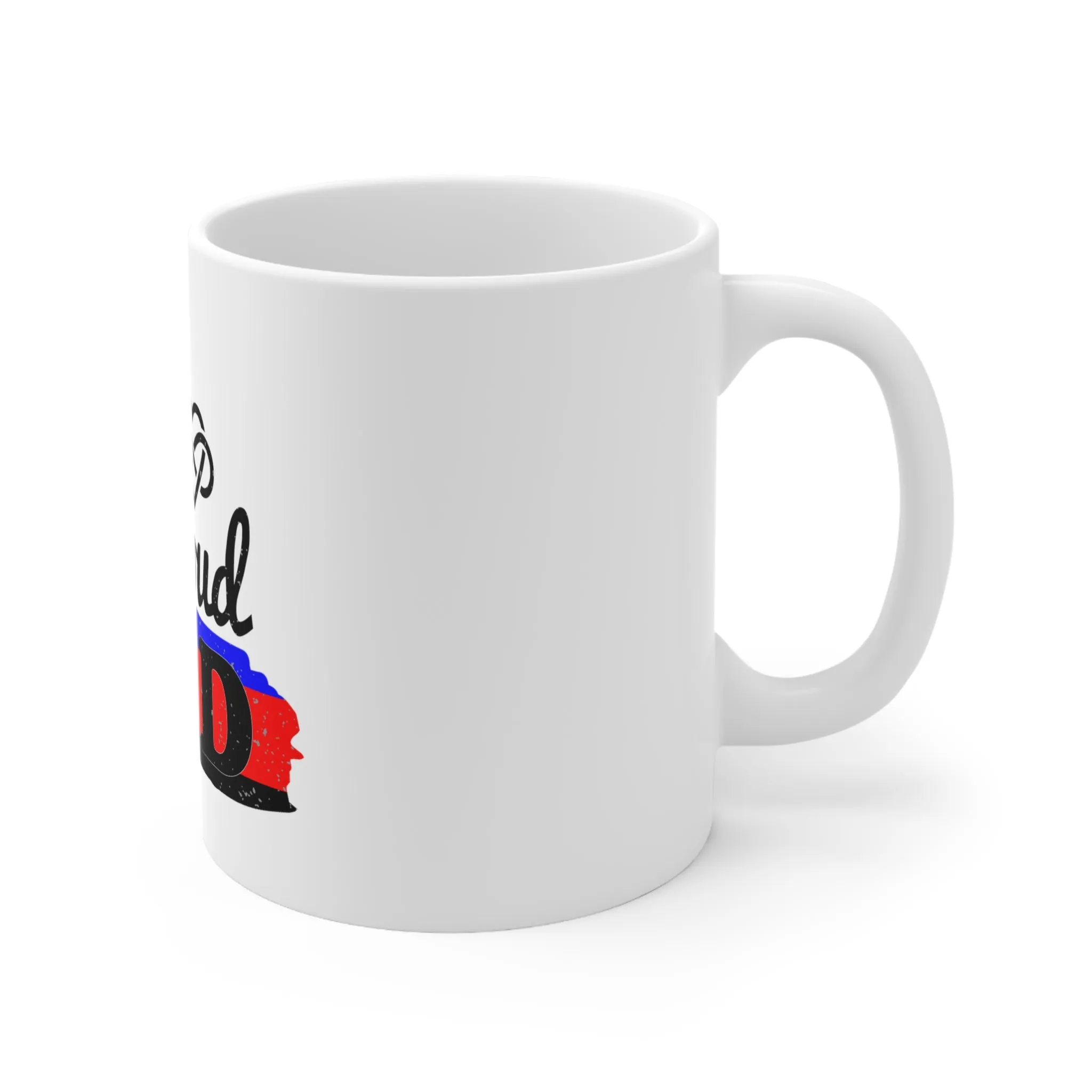 Polyamory Pride Flag Ceramic Mug - Proud Dad