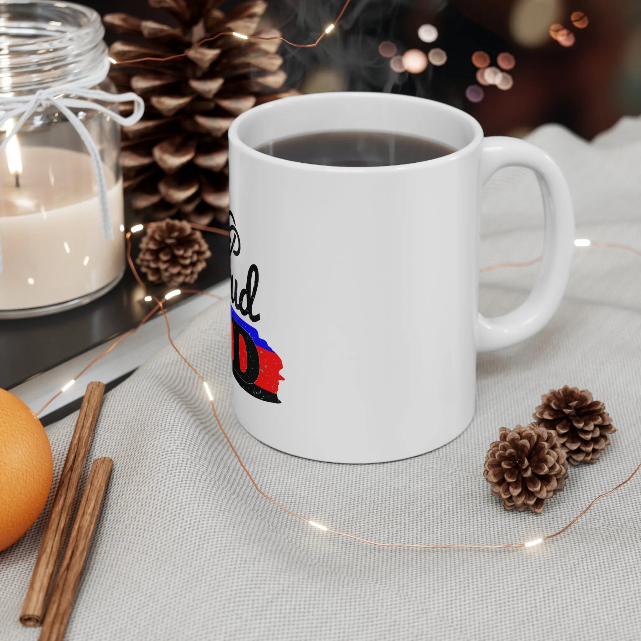 Polyamory Pride Flag Ceramic Mug - Proud Dad