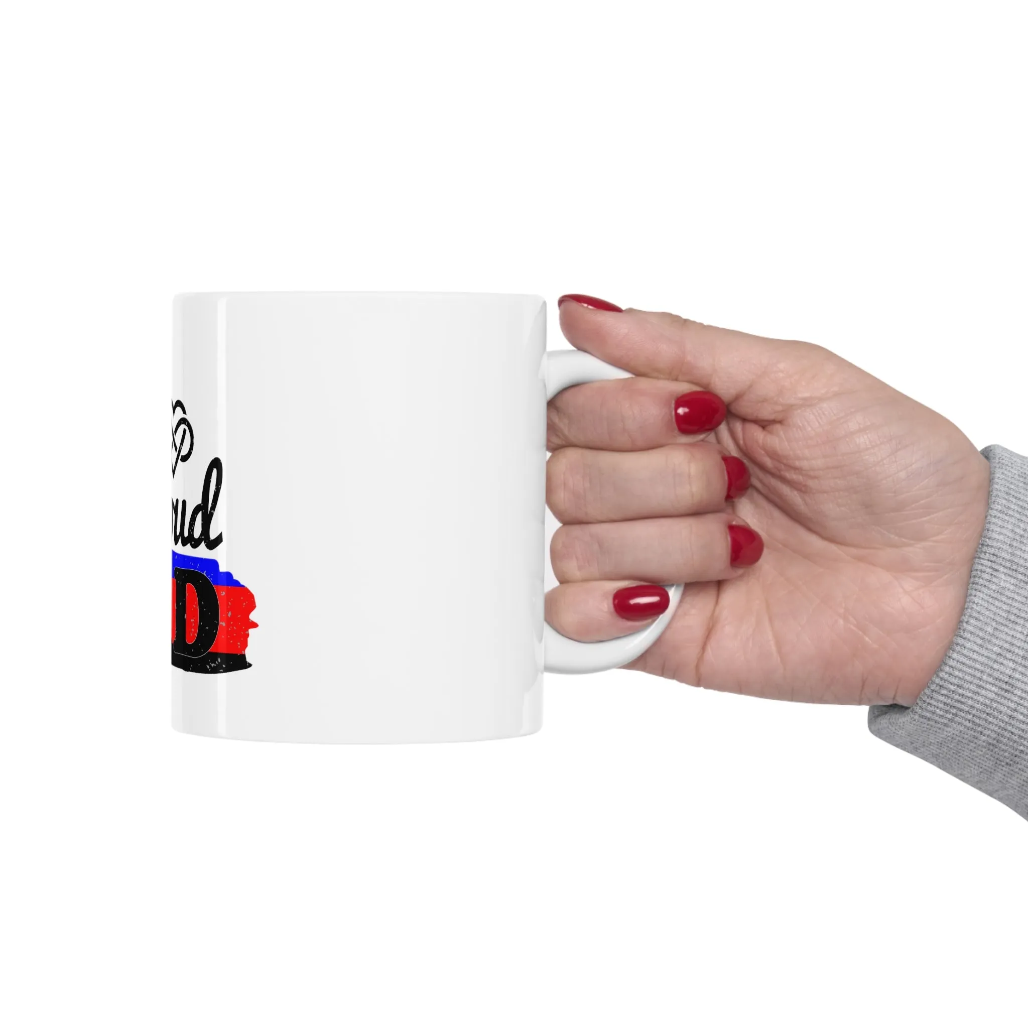 Polyamory Pride Flag Ceramic Mug - Proud Dad