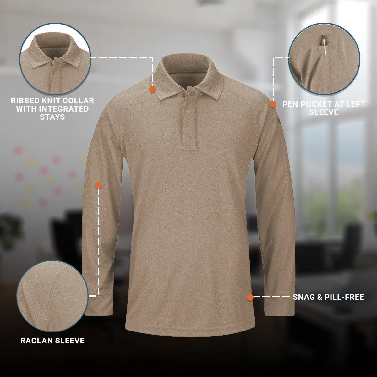 Propper Men's Long Sleeve Uniform Polo