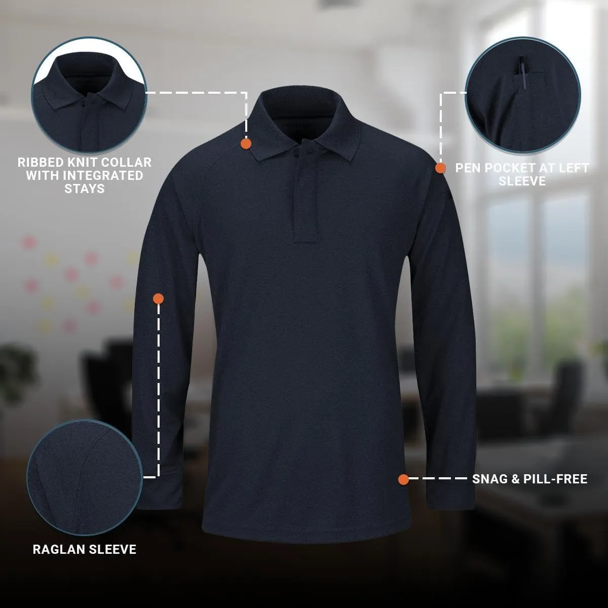 Propper Men's Long Sleeve Uniform Polo