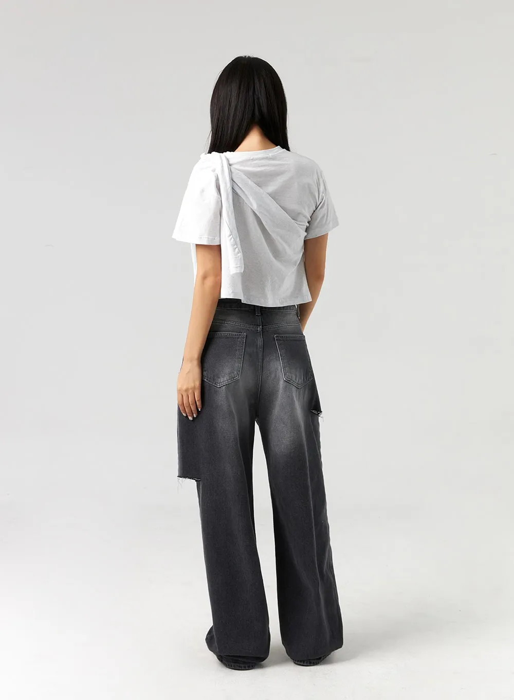 Ripped Baggy Jeans CL326