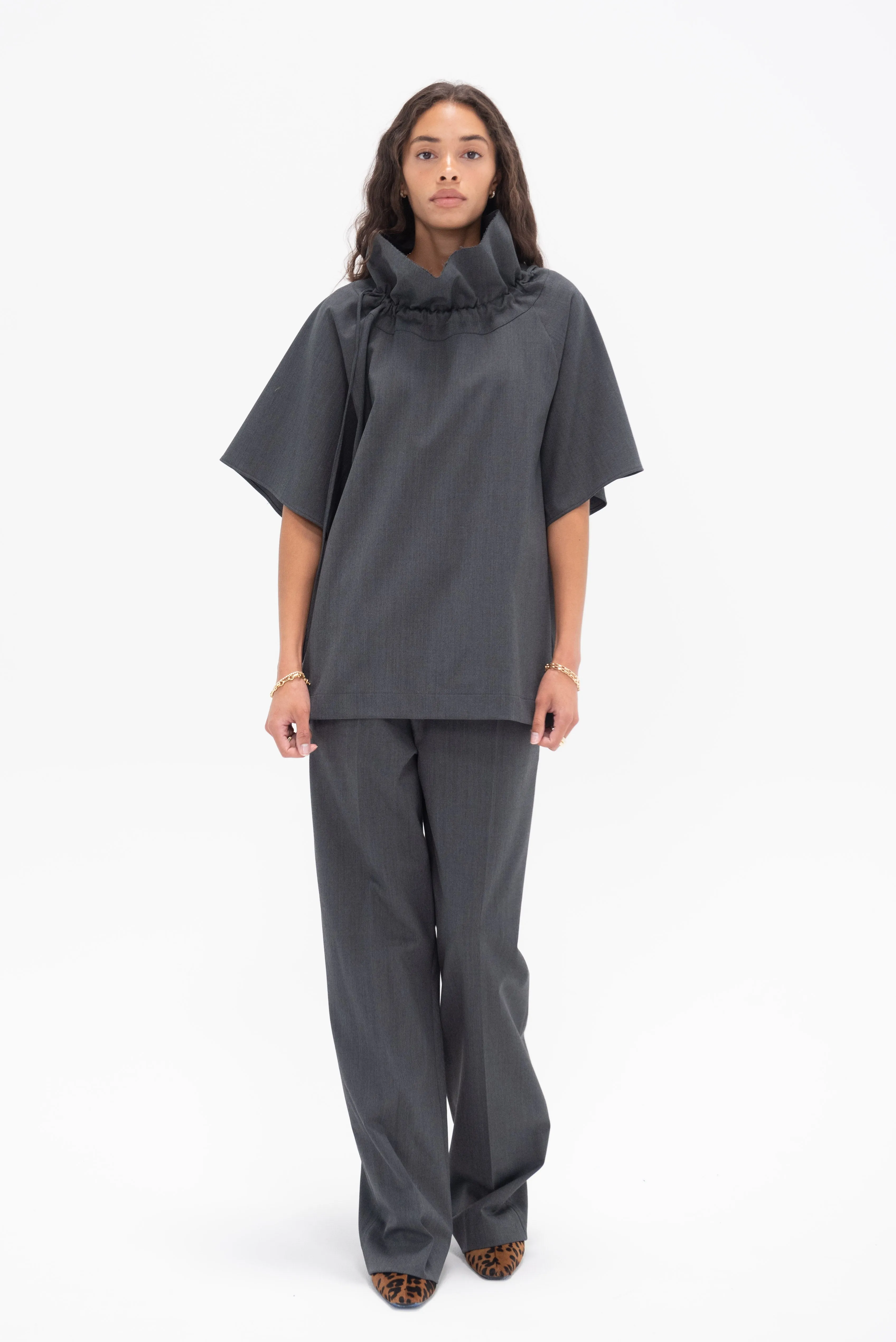 Rive Shirt, Grey Melange