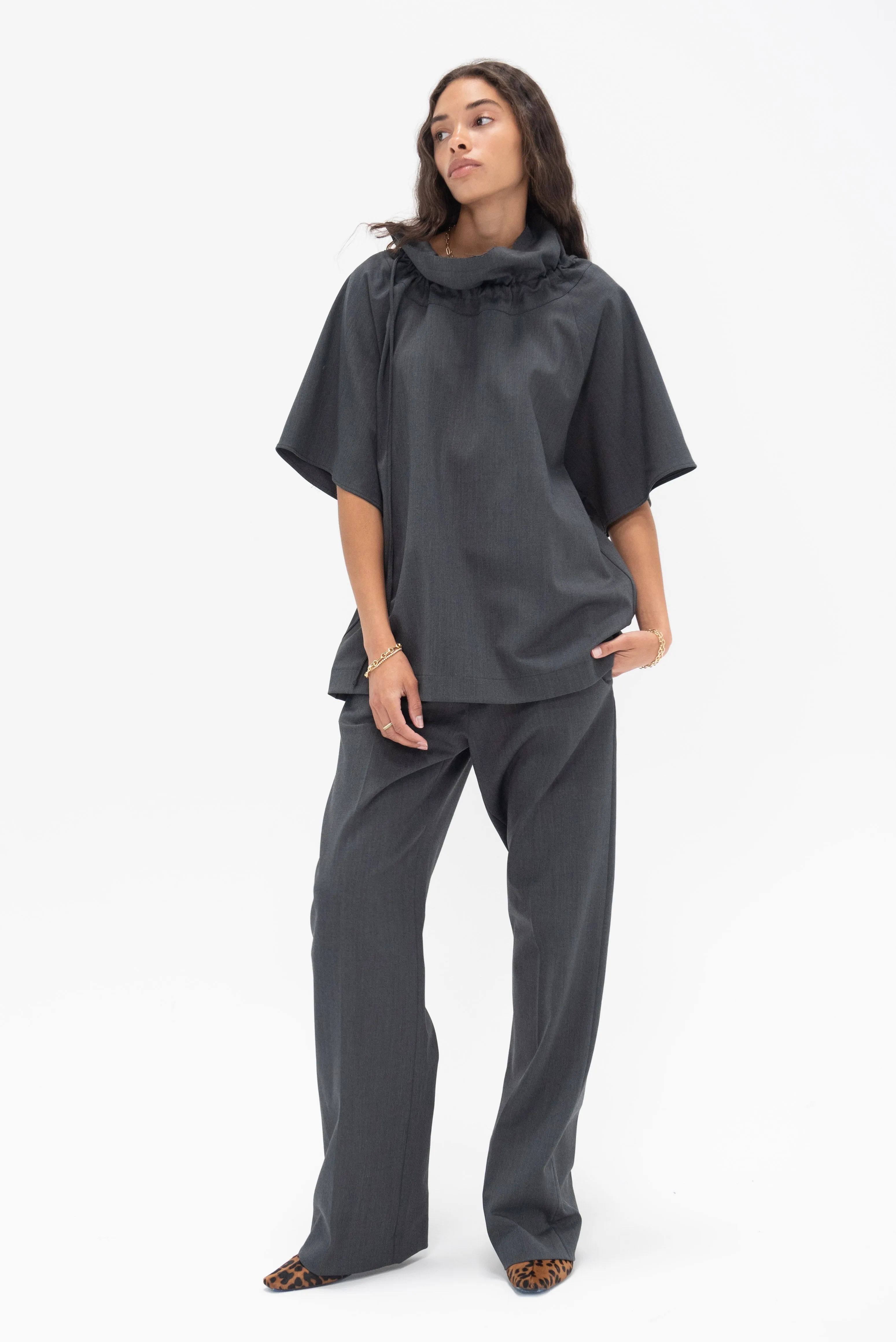 Rive Shirt, Grey Melange