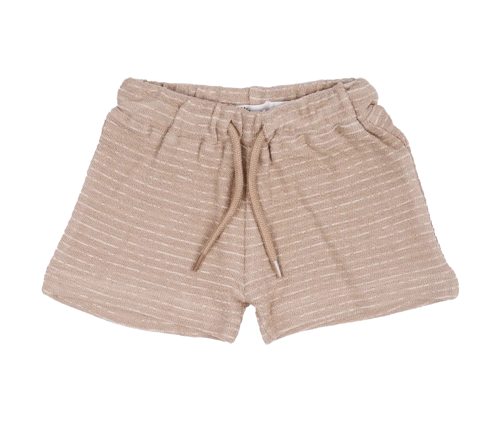 Short Zuri Beige Stripe