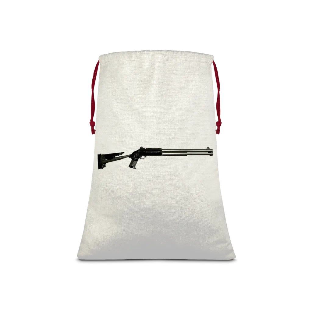 Shotgun Sublimation Linen Drawstring Sack