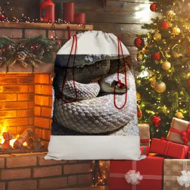 Snake Sublimation Linen Drawstring Sack
