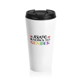 Stainless Steel Travel Tumbler: Pride-Love Knows No Gender