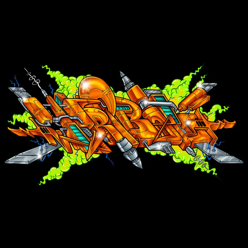 Tribal Streetwear - Basix Orange  T-shirt