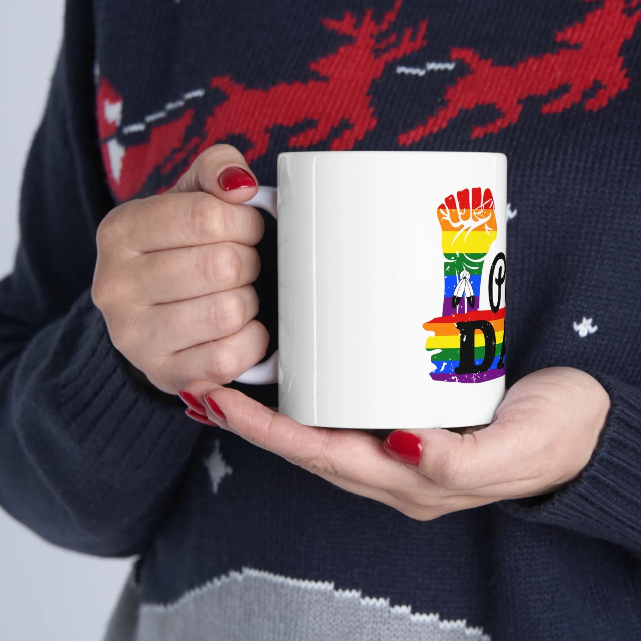 Two Spirit Pride Flag Ceramic Mug - Proud Dad