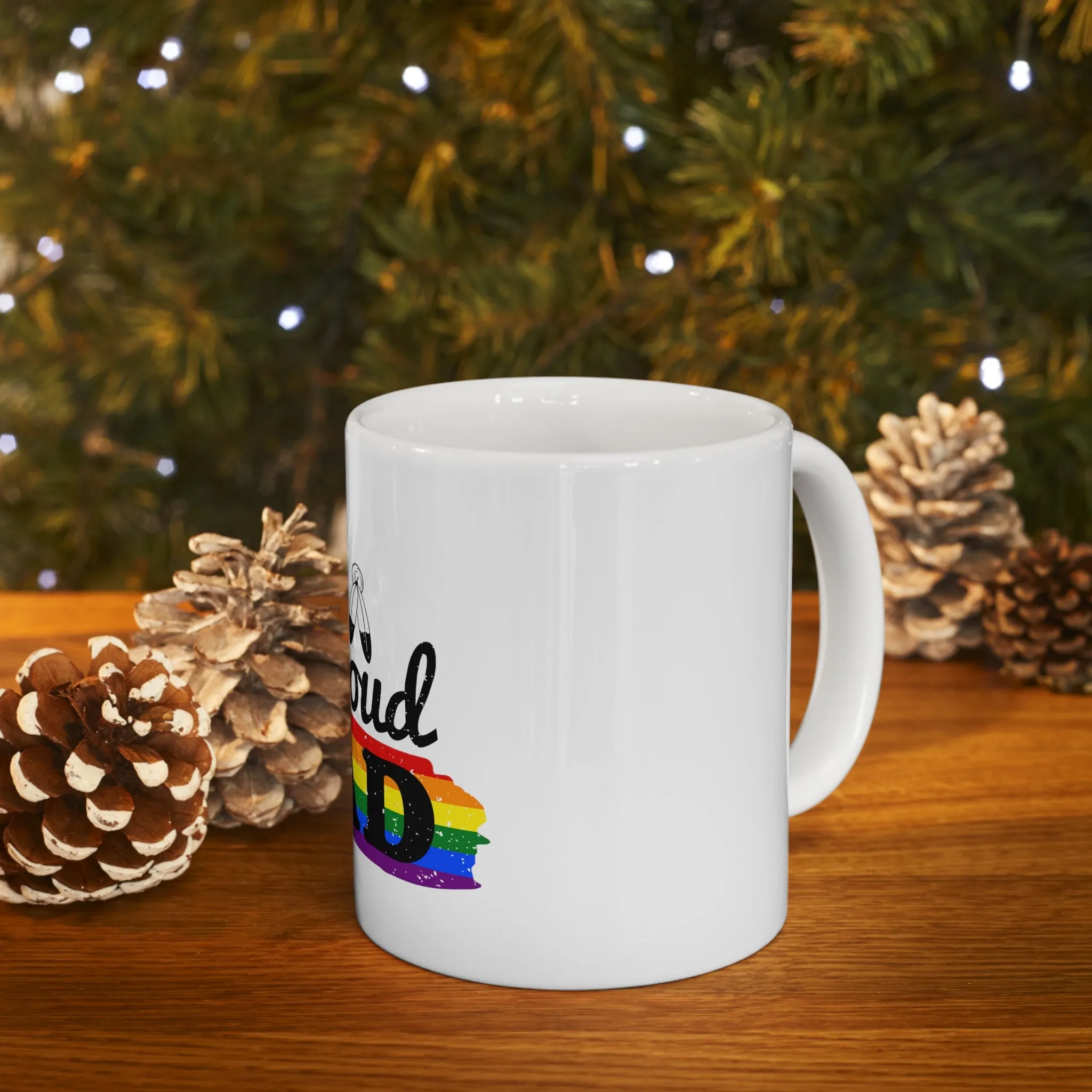 Two Spirit Pride Flag Ceramic Mug - Proud Dad