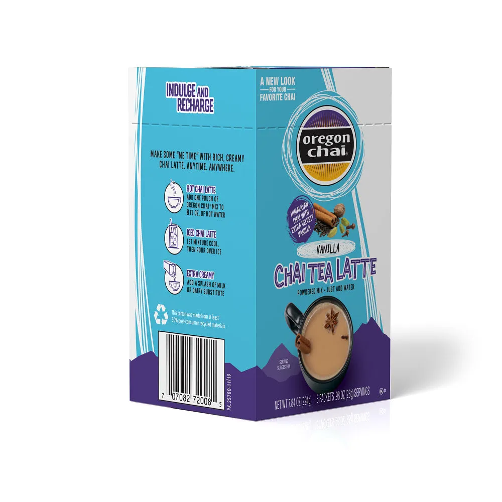 Vanilla Dry Chai Latte Mix - 6 x 8 CT Carton