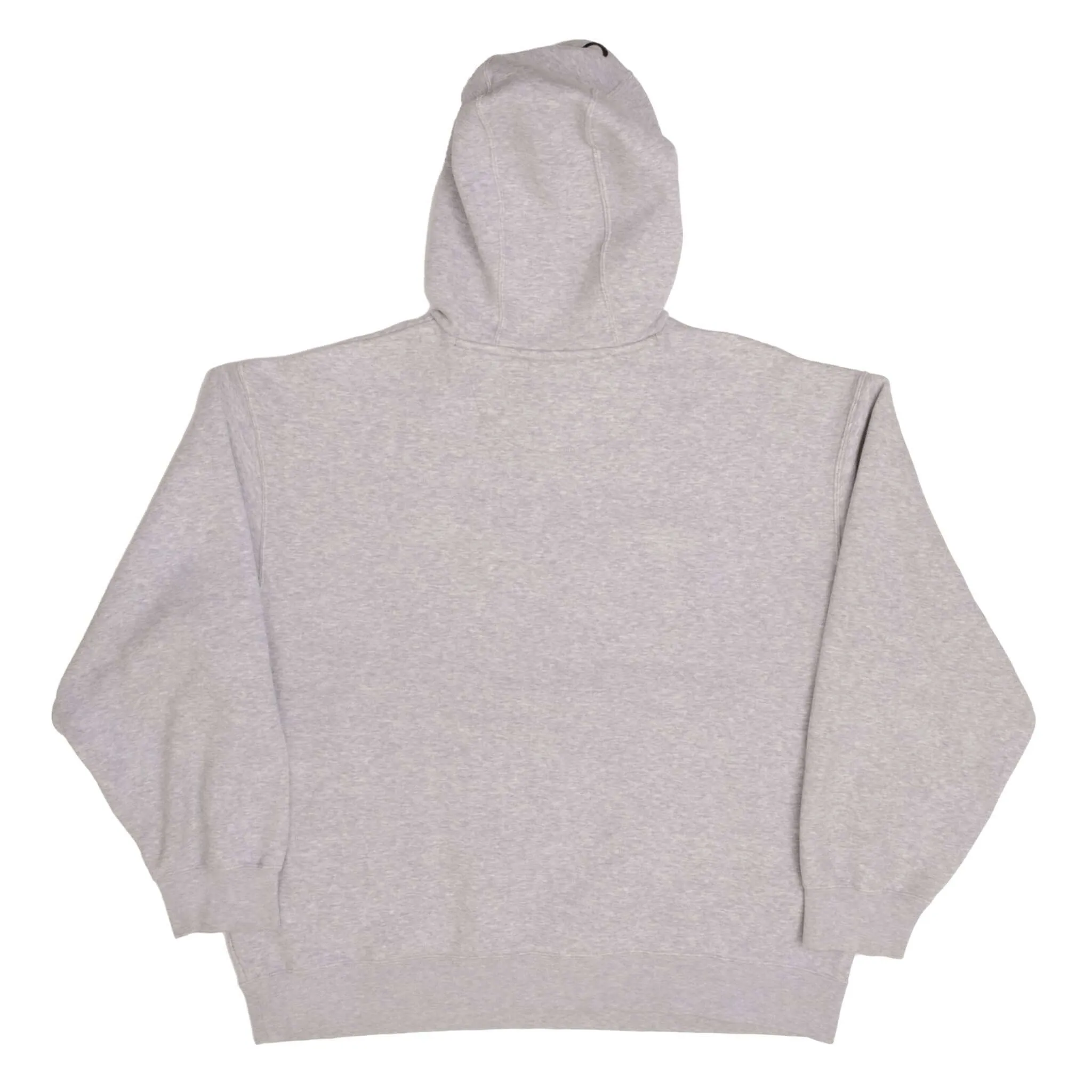 VINTAGE NIKE BIG SWOOSH GREY HOODIE SWEATSHIRT 2000S SIZE MEDIUM