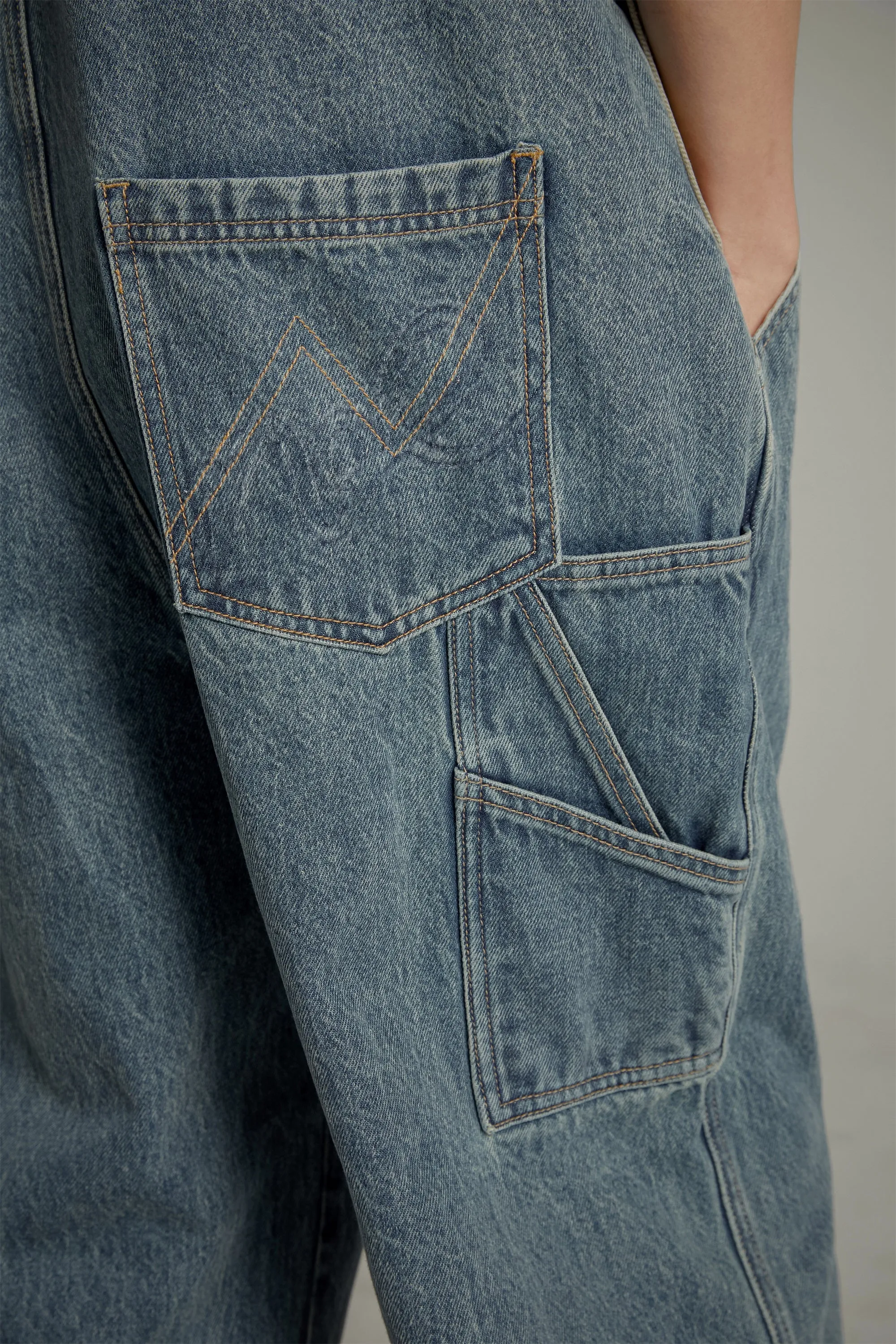 Vintage Oversize Denim Overalls