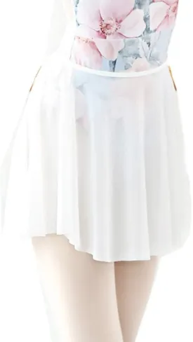Women Watercolor Printed Ballet Skirt Dress Adult Female Body Dance Practice Skirts Chiffon Wrap Short Skirts